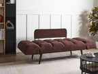 Boucle Sofa Bed Brown BREKKE