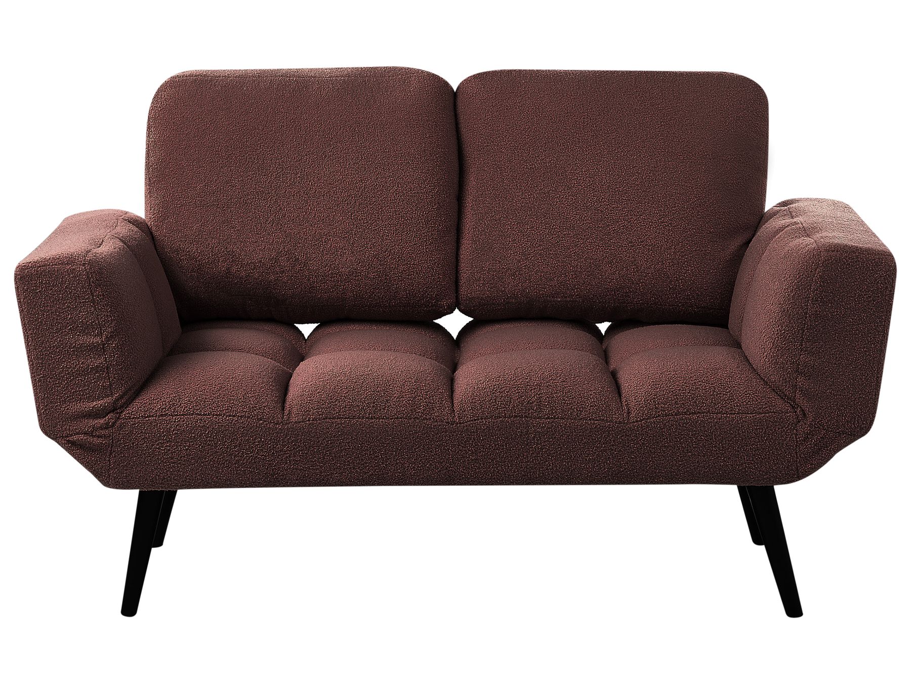 Boucle Sofa Bed Brown BREKKE