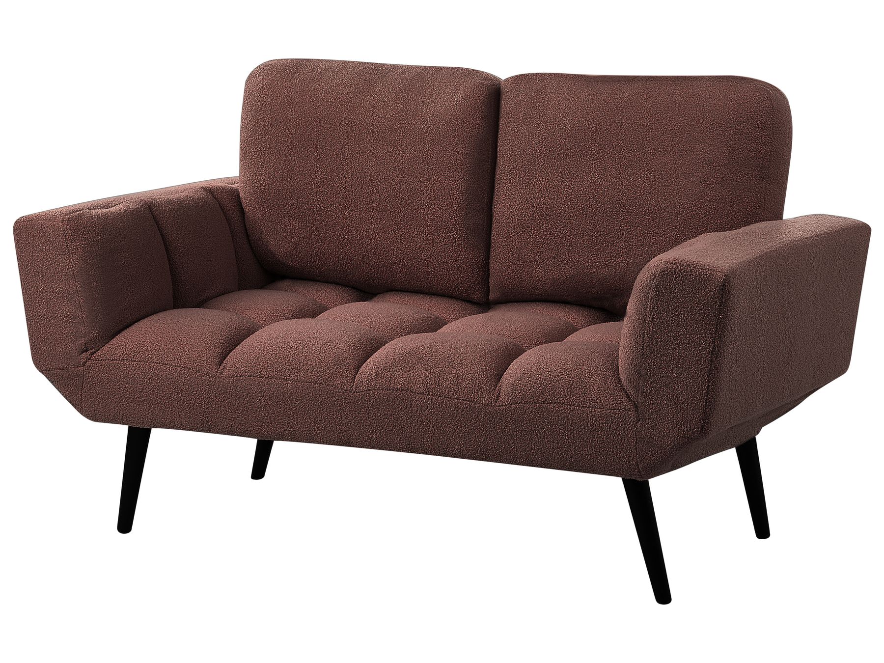 Boucle Sofa Bed Brown BREKKE