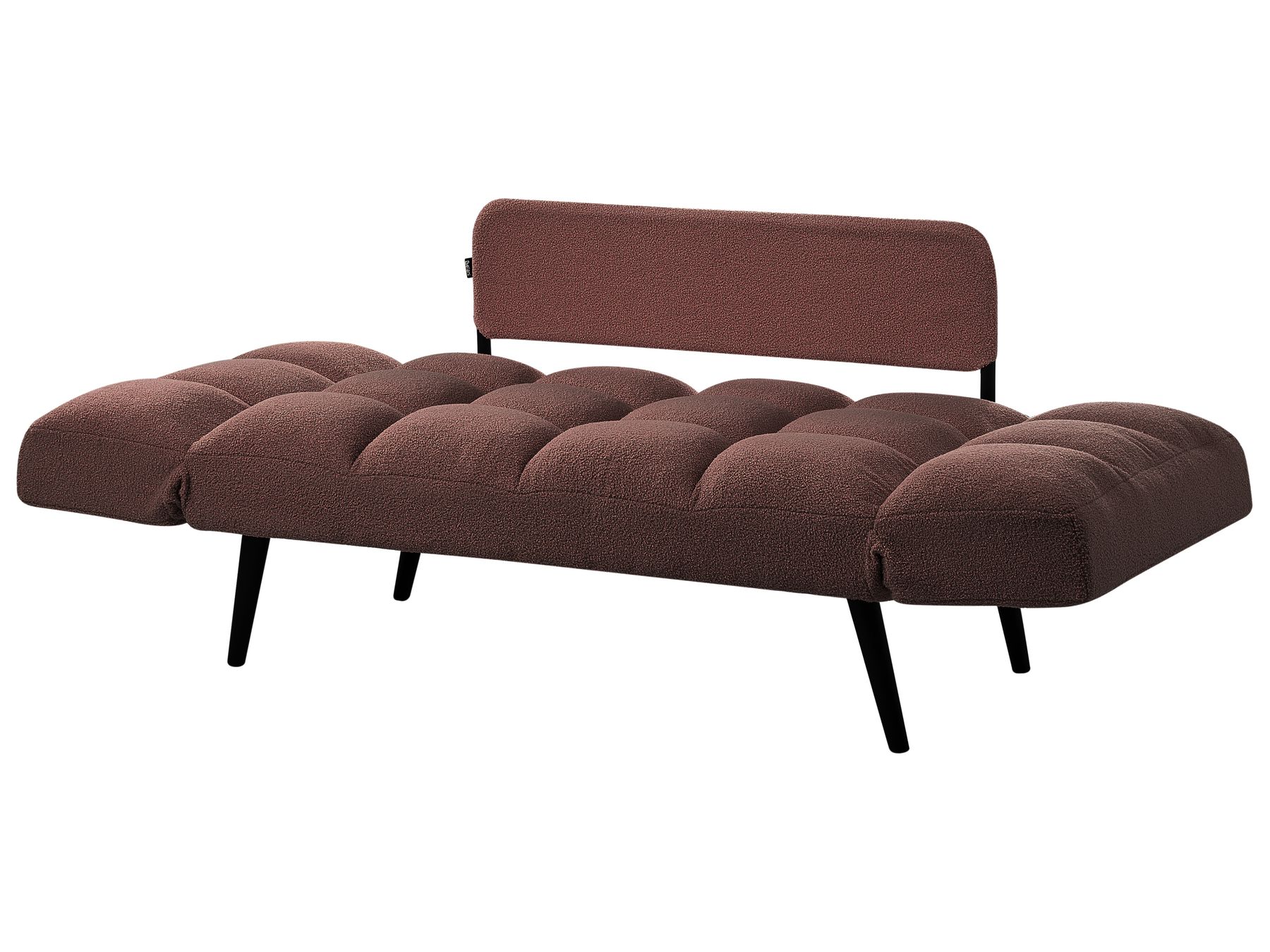 Boucle Sofa Bed Brown BREKKE