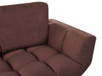 Boucle Sofa Bed Brown BREKKE