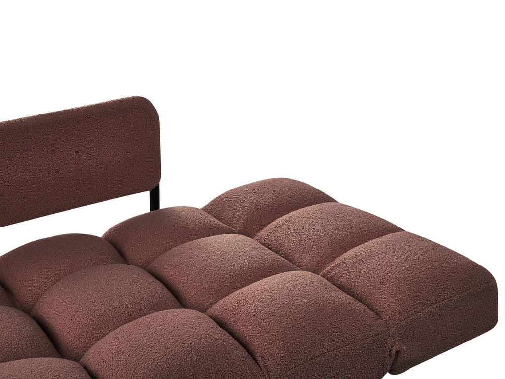 Boucle Sofa Bed Brown BREKKE