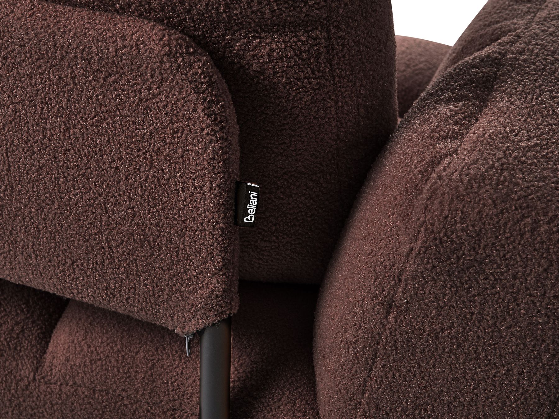 Boucle Sofa Bed Brown BREKKE