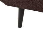 Boucle Sofa Bed Brown BREKKE