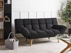 Sofa Bed INGARO Boucle Black 2 Seater