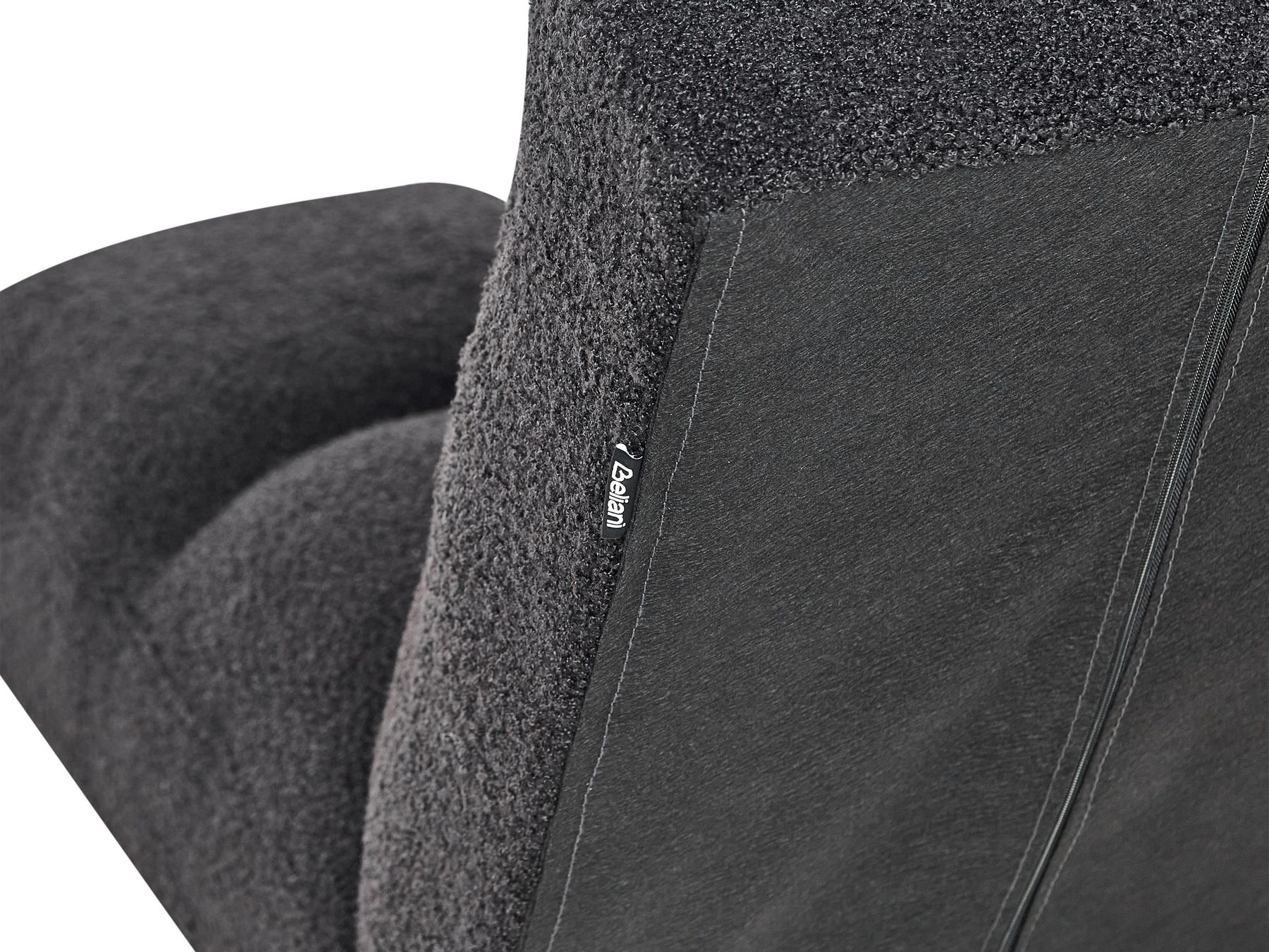 Sofa Bed INGARO Boucle Black 2 Seater