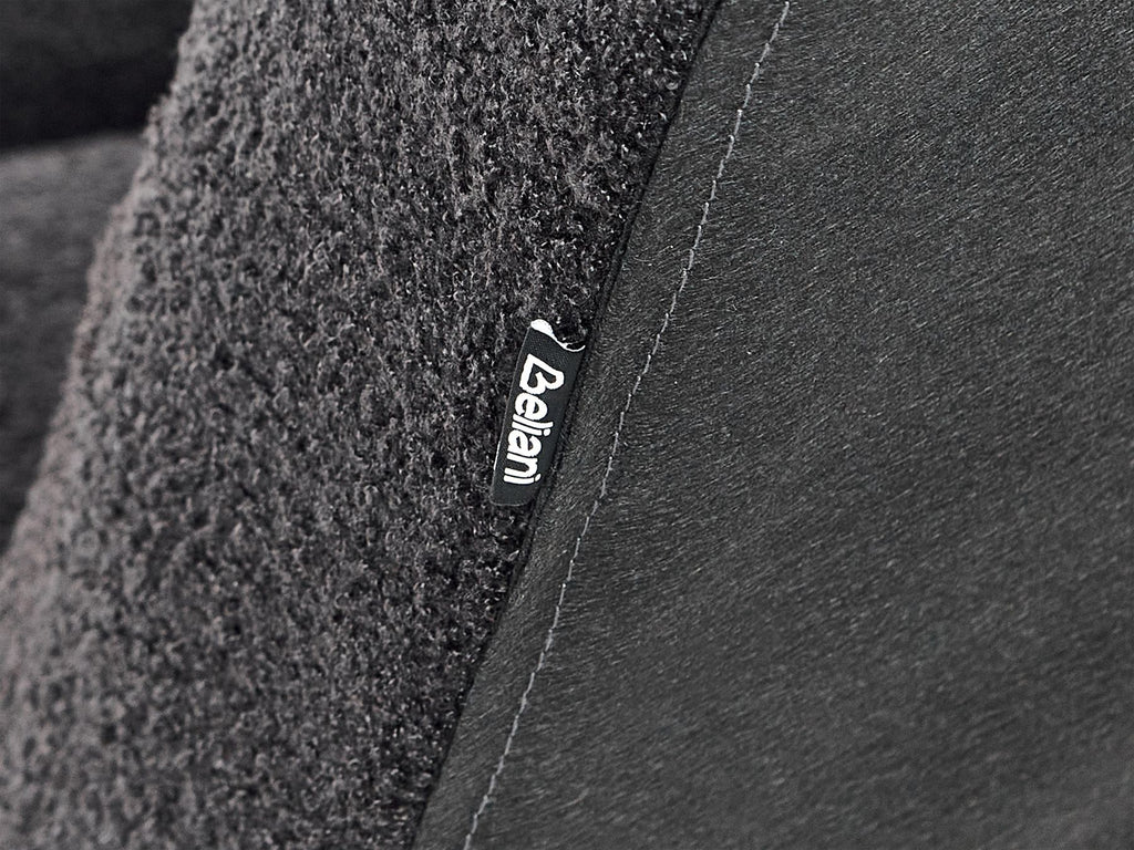 Sofa Bed INGARO Boucle Black 2 Seater
