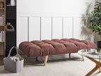 Sofa Bed INGARO Boucle Brown 2 Seater