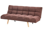 Sofa Bed INGARO Boucle Brown 2 Seater