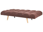 Sofa Bed INGARO Boucle Brown 2 Seater