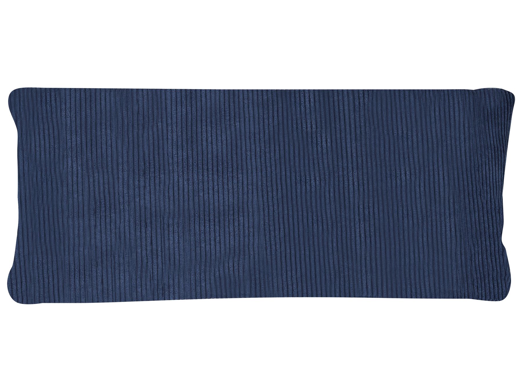 Corner Sofa LUNNER Corduroy Dark Blue 4 Seater Left Hand