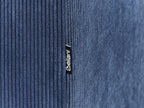 Corner Sofa LUNNER Corduroy Dark Blue 4 Seater Left Hand