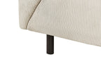 Corner Sofa LUNNER Corduroy Beige 4 Seater Left Hand