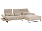 Corner Sofa IKAST  Fabric Taupe 4 Seater Left Hand