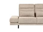 Corner Sofa IKAST  Fabric Taupe 4 Seater Left Hand