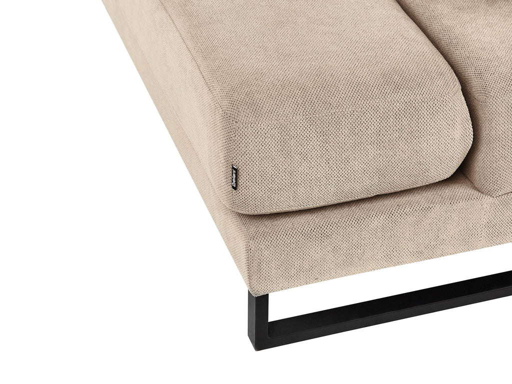 Corner Sofa IKAST  Fabric Taupe 4 Seater Left Hand