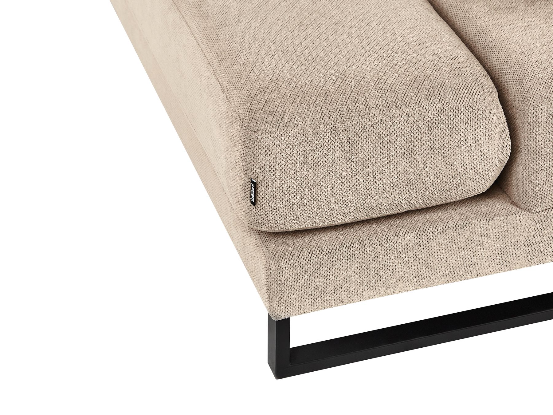Corner Sofa IKAST  Fabric Taupe 4 Seater Left Hand