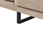 Corner Sofa IKAST  Fabric Taupe 4 Seater Left Hand