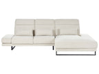 Corner Sofa IKAST  Fabric Light Beige 4 Seater Left Hand