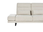 Corner Sofa IKAST  Fabric Light Beige 4 Seater Left Hand