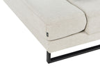 Corner Sofa IKAST  Fabric Light Beige 4 Seater Left Hand
