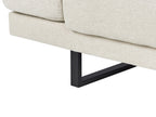 Corner Sofa IKAST  Fabric Light Beige 4 Seater Left Hand