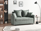 Sofa Bed HOVIN Fabric Green 2 Seater