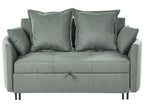 Sofa Bed HOVIN Fabric Green 2 Seater