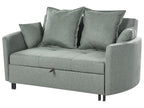 Sofa Bed HOVIN Fabric Green 2 Seater