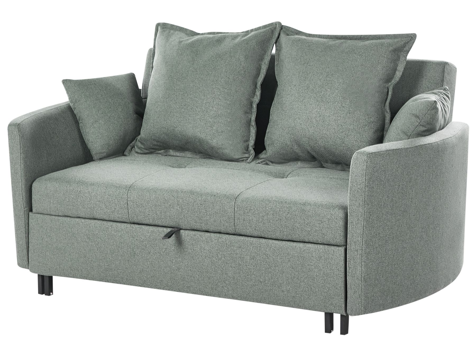 Sofa Bed HOVIN Fabric Green 2 Seater