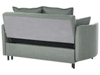 Sofa Bed HOVIN Fabric Green 2 Seater