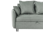 Sofa Bed HOVIN Fabric Green 2 Seater