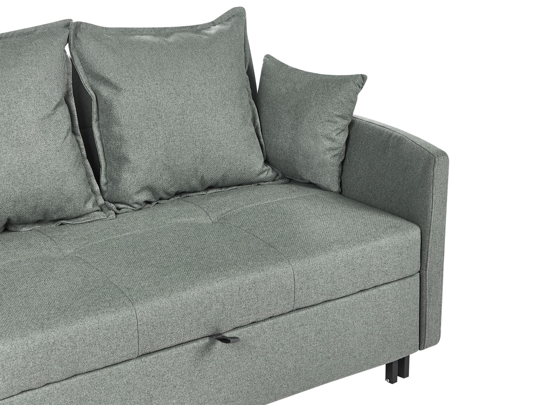 Sofa Bed HOVIN Fabric Green 2 Seater