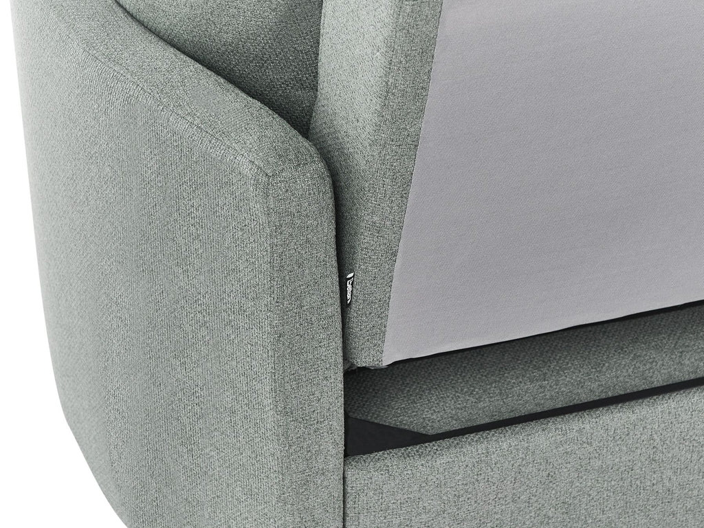 Sofa Bed HOVIN Fabric Green 2 Seater
