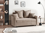 Sofa Bed HOVIN Fabric Taupe 2 Seater