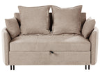 Sofa Bed HOVIN Fabric Taupe 2 Seater