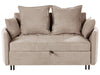 Sofa Bed Fabric Taupe 2 Seater