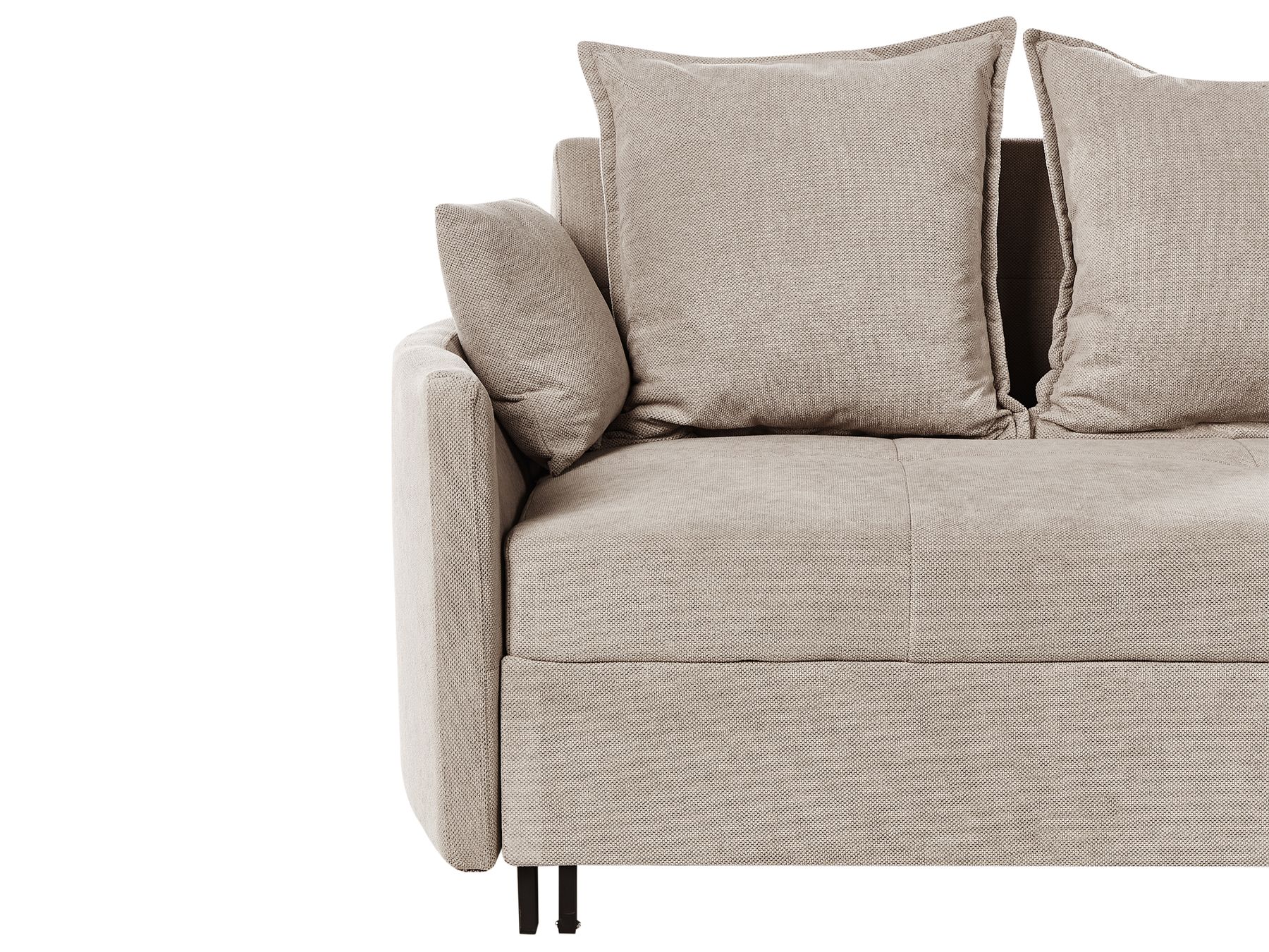 Sofa Bed HOVIN Fabric Taupe 2 Seater