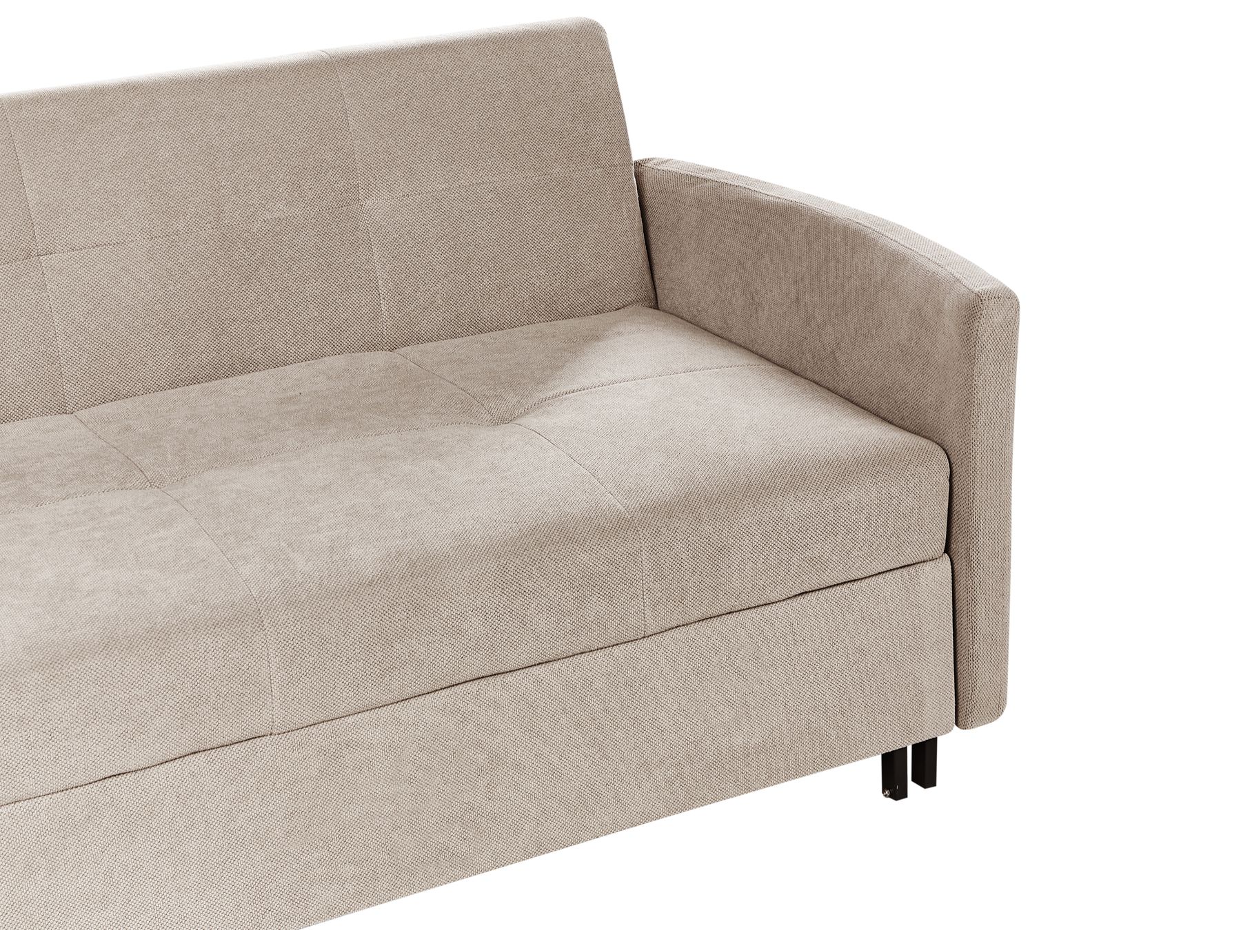 Sofa Bed HOVIN Fabric Taupe 2 Seater