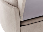 Sofa Bed HOVIN Fabric Taupe 2 Seater