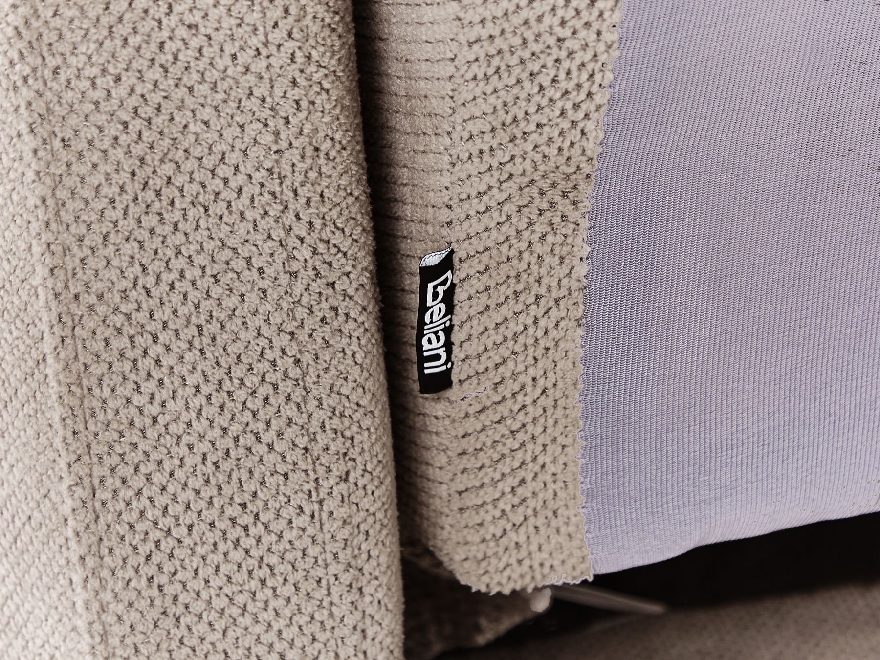 Sofa Bed HOVIN Fabric Taupe 2 Seater