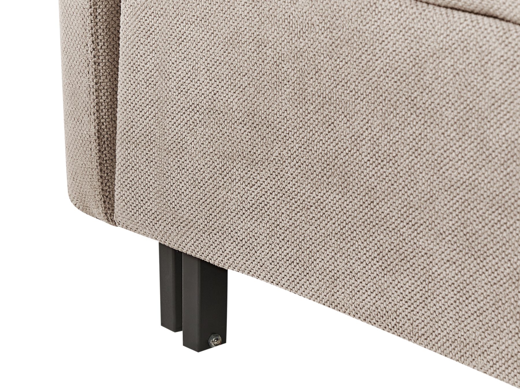Sofa Bed HOVIN Fabric Taupe 2 Seater