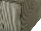 Corner Sofa LUNGO Corduroy Green 4 Seater Left Hand