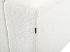 Corner Sofa LUNGO Boucle White 4 Seater Left Hand