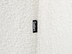 Corner Sofa LUNGO Boucle White with Ottoman 4 Seater Right Hand