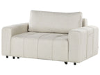 Sofa Bed INNVIK Fabric Light Beige with Storage 2 Seater