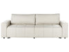 Sofa Bed Fabric Light Beige 3 Seater
