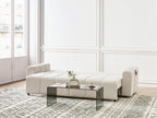 Sofa Bed INNVIK Fabric Light Beige 3 Seater