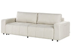 Sofa Bed INNVIK Fabric Light Beige 3 Seater