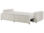 Sofa Bed INNVIK Fabric Light Beige 3 Seater
